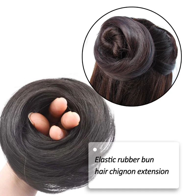 Jeedou 지저분한 롤빵 Chignon 도넛 헤어 패드 탄성 헤어 로프 고무 밴드 합성 헤어 피스 헤어 액세서리 여성용