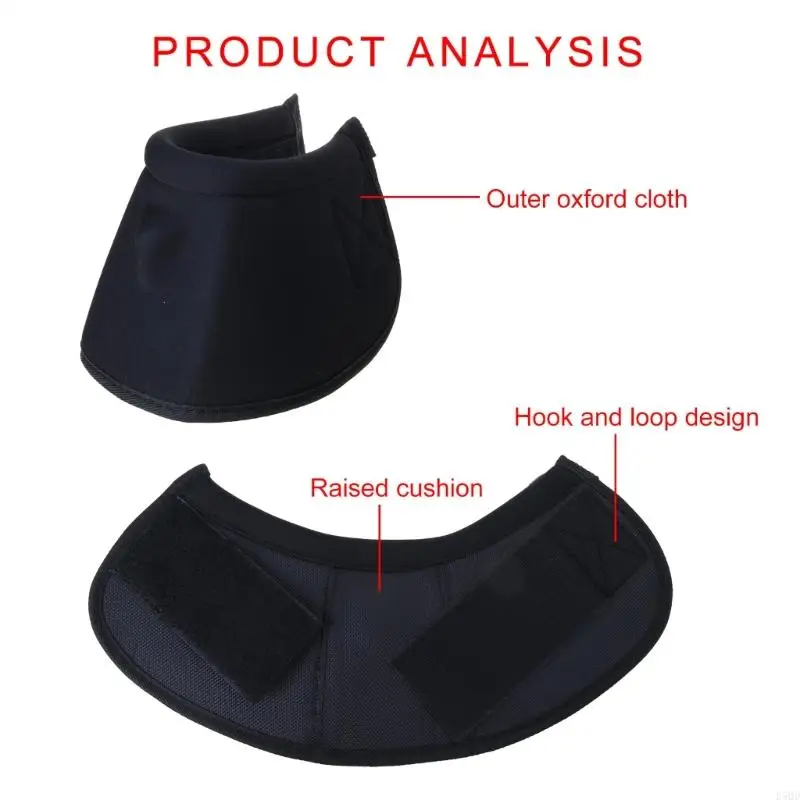 Protective Hoofs Boot Tear Resistant Horse Protective Bells Boot No Turn Bells D5QD