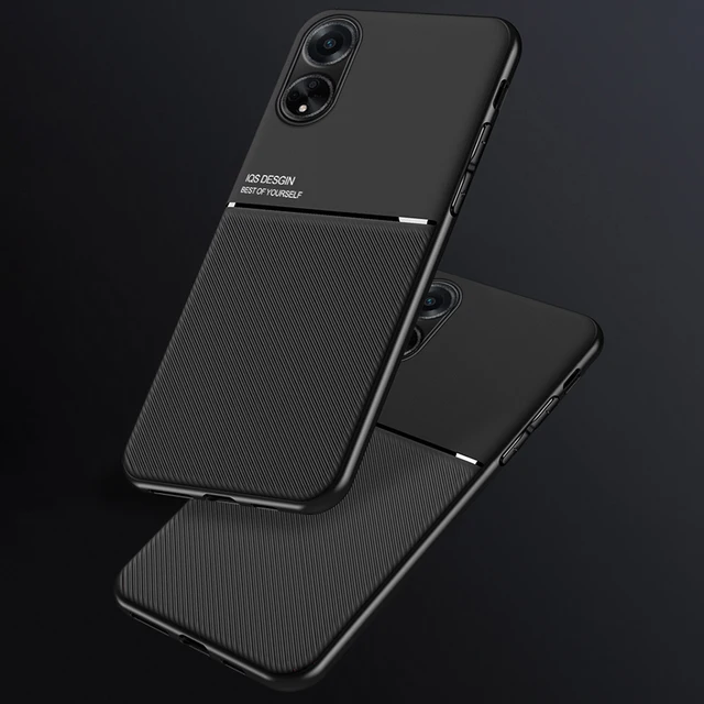 Funda de cuero con placa de hierro magnética integrada para Oppo A98 5G,  carcasa trasera con marco de silicona suave, Orro Appo Opo A98 A 98 5G  OppoA98 2023 - AliExpress