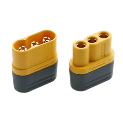 MR60 Male Female Connector Set with Protective Sheathed Cover - 3.5mm 3 - Core T - Type Plug - 5 pair (Male and  Female)