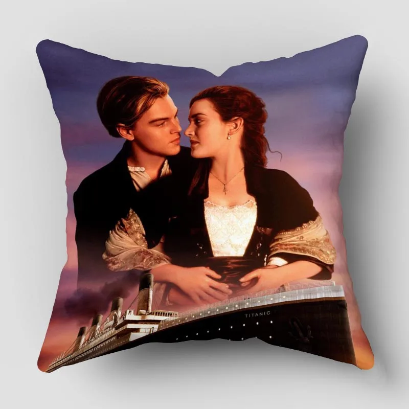 Musife Titanic Pillowcase Art Square Zippered Pillow Cover 35*35