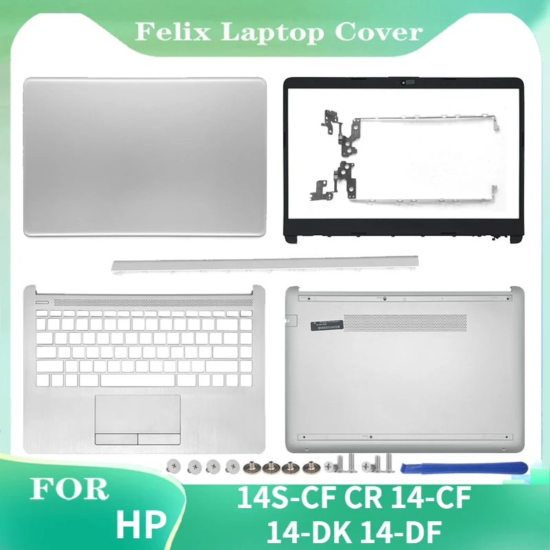 

NEW For HP 14S-CF CR 14-CF 14-DK 14-DF Top Back Case L24469-001 Laptop LCD Back Cover/Front Bezel/Hinges/Palmrest/Bottom Case