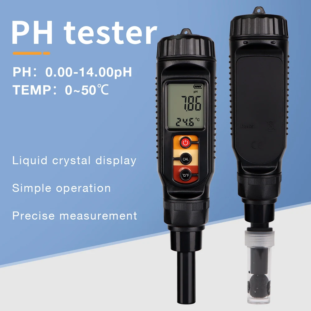 Flat Probe Digital Food PH Meter Soil PH Tester Acidity Tester