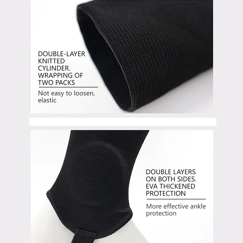 1Pair EVA Ankle Brace Anticollision Shield Protector Dual Sided Pads Soccer Football Volleyball Sports Ankle Support Brace