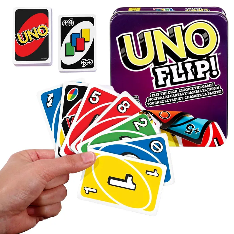 

Оловянная коробка-раскладушка UNO DOS H2O Phase10, карточная игра, жестяная коробка, мультяшный Покемон Пикачу, семейный кемпинг, путешествия, покер, доска, игрушка