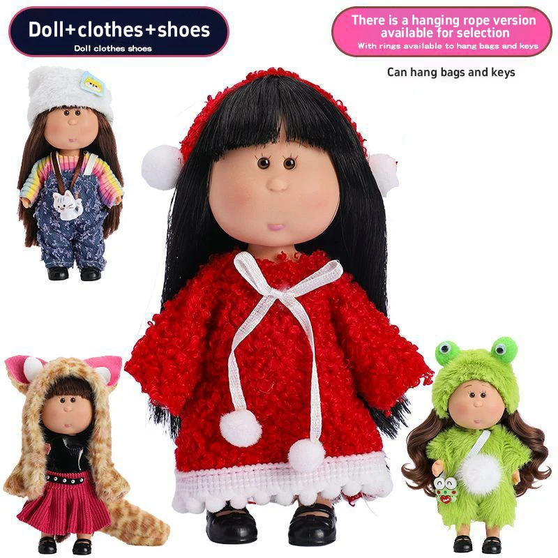 Mini-Humanoide Puppe zum Selbstgestalten mit Hängeriemen, Mädchen-Handtaschenanhänger, Schlüsselanhänger, Handy-Anhänger, Heimdekoration, Geschenk – Detail 4