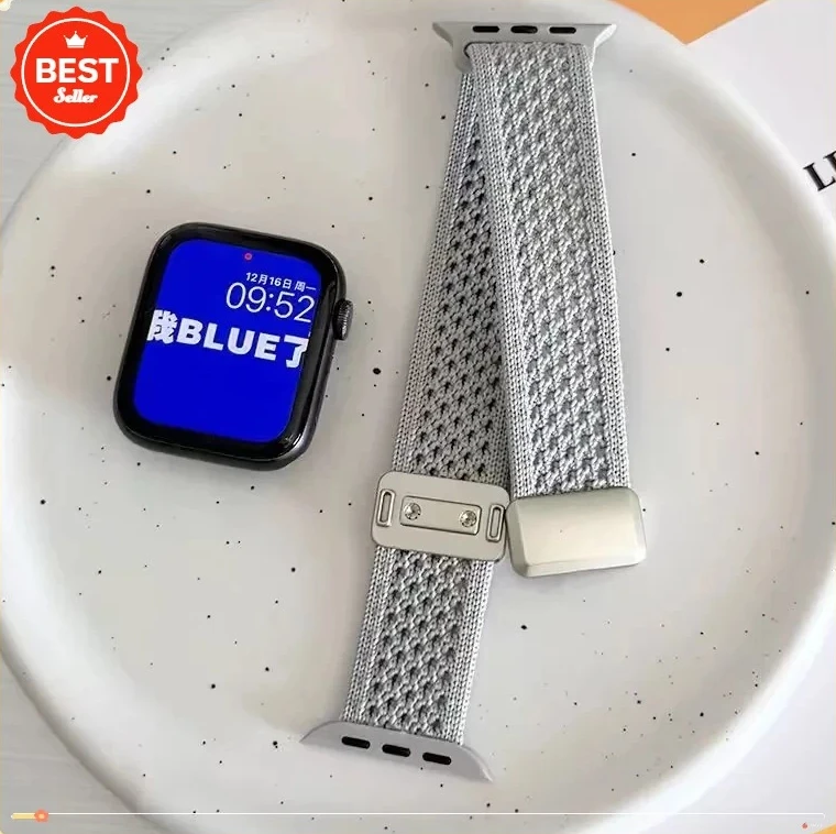 Braided Nylon Magnetic Wristband Strap