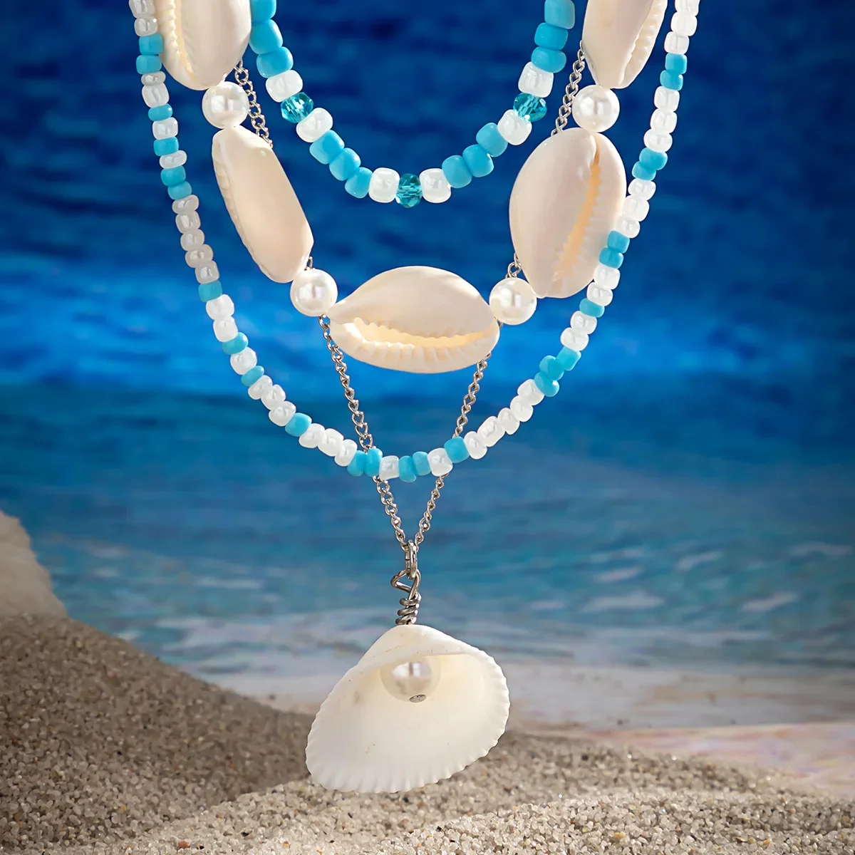 Beach Necklace Conch Shell Bead Necklace Christmas Gifts Conch