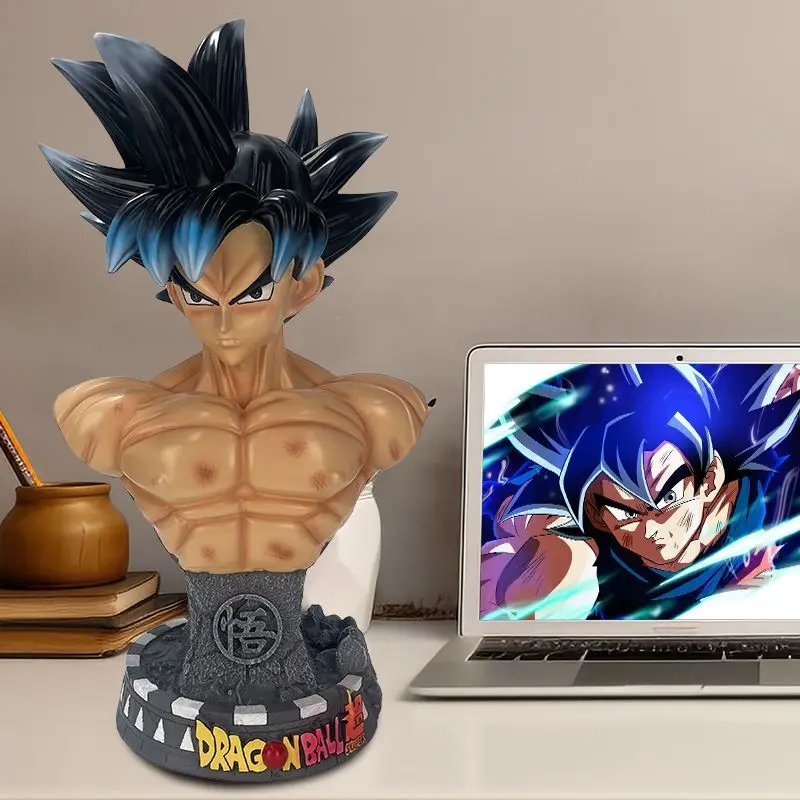 Figurine Son Goku Dragon Ball Super – Buste LED Veilleuse – Choix Noir/Gris/Transparent