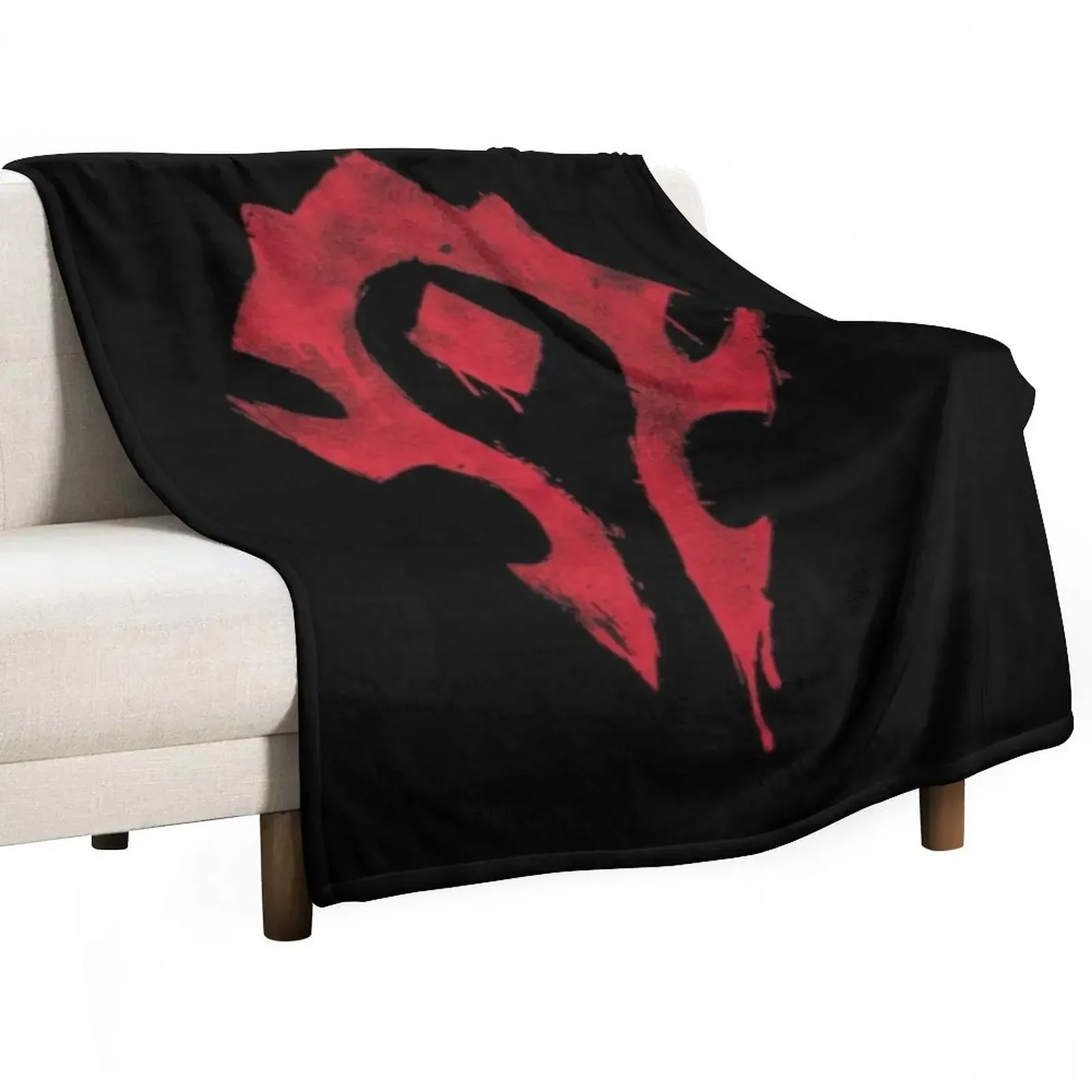 

The bloody horde logo Classic Throw Blanket Thins Picnic Blankets