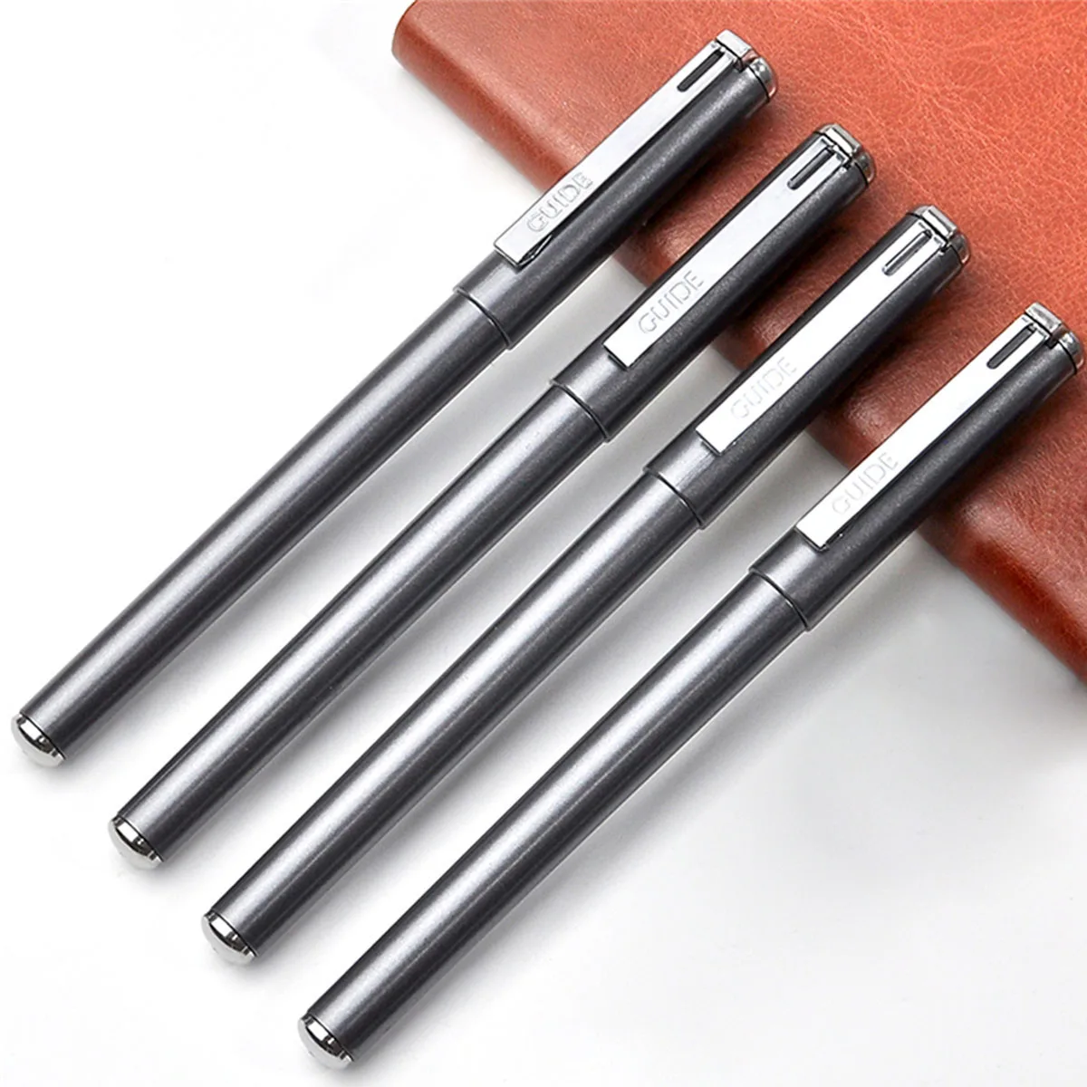 

3/6pcs argent Gel Pen Write smoothly Fast Dry 0.7mm Replaceable Refill School Stationery Supplies Back-to-school season