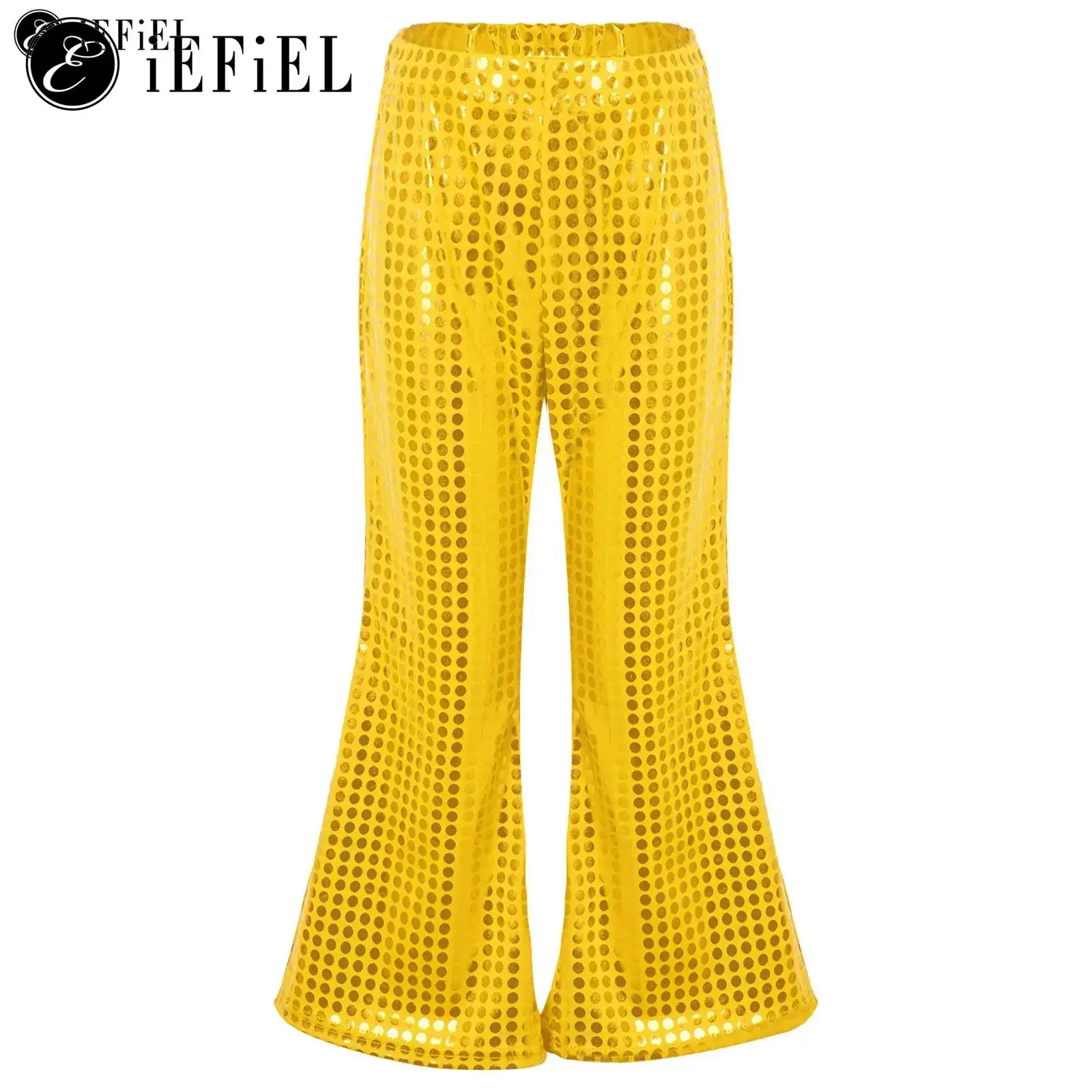 

Брюки-шаровары унисекс с блестками, блестящие танцевальные штаны с блестками, для мальчиков и девочек, современный костюм в стиле джаз, хиппи, ретро, для дискотеки, выступления на сцене