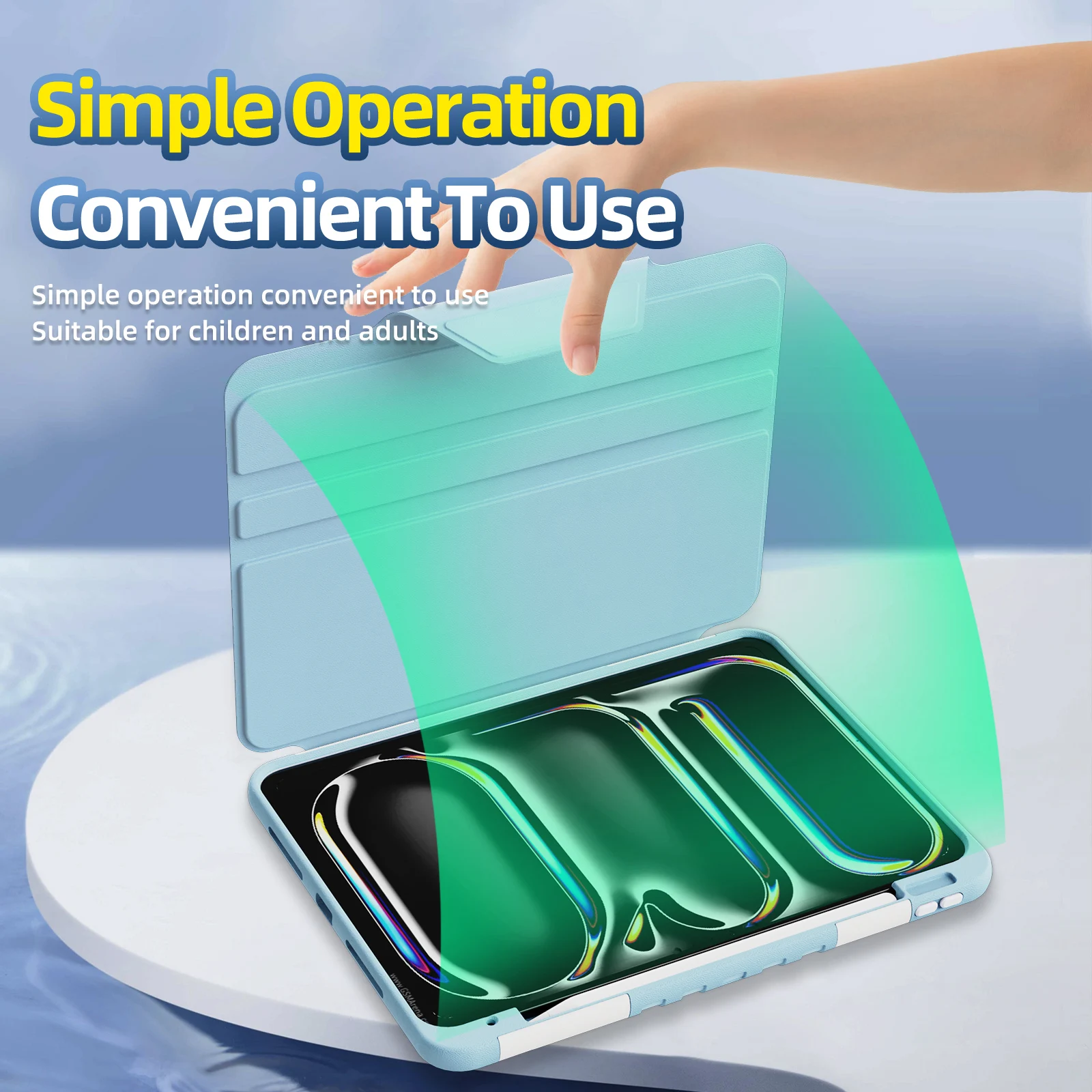 Durable Heavy Duty Shockproof Folio Stand Tablet Case