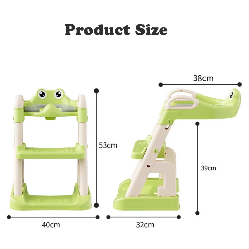 Cartoon Frog Children's Portable Toilet Seat Staircase Children's Pot Kids Urinal Baby Potty Urinal for Children Potty Training 6
