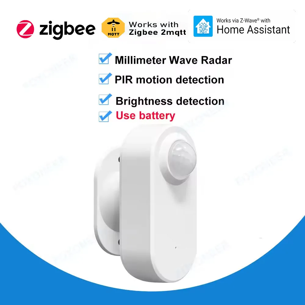 Zigbee Human Presence Detector,Luminance/Distance Detection, Smart
