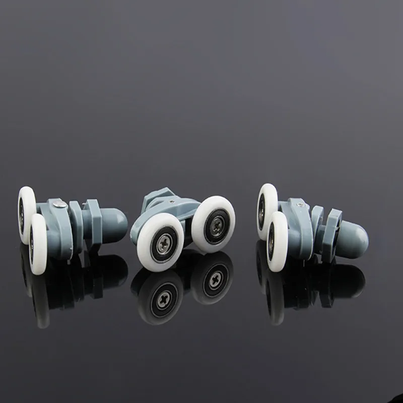 8pcs Double twin shower door rollers wheels runners pulley pulleys 19/23/25/26/27mm Wheels Diameter shower door rollers shower room pulley shower room rollers
