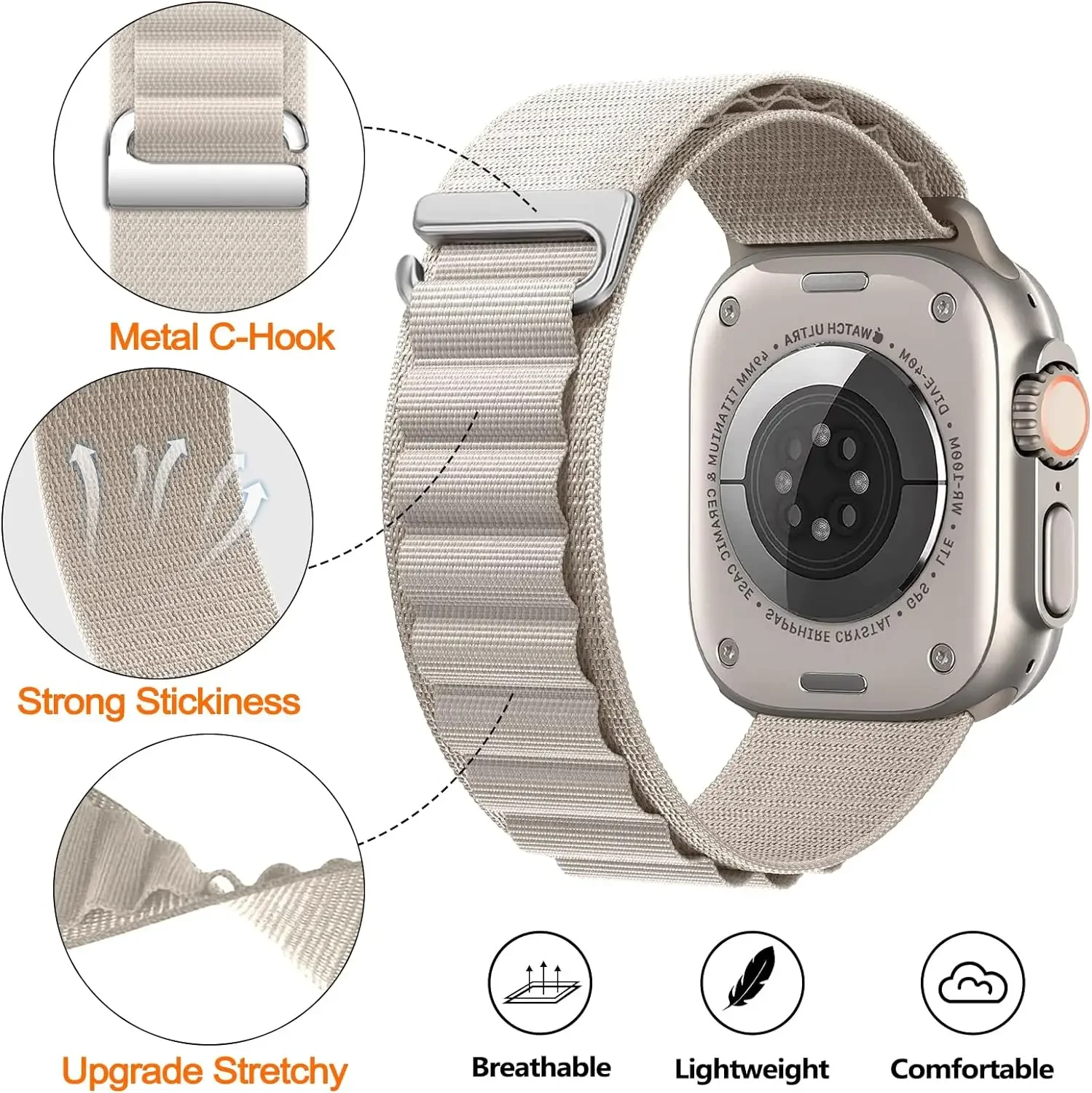 Alpine Loop Strap - Premium Nylon Sport Bracelet