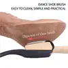Wood Handle Ballroom Suede Soles Latin Salsa Dance Shoe Cleaning Brushes 2