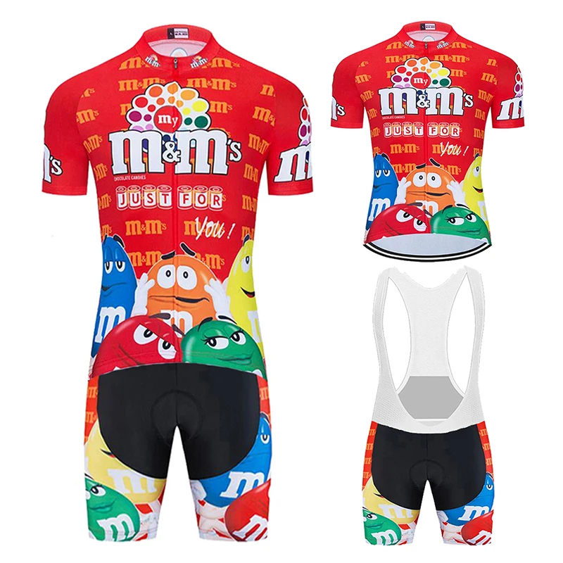 2021 재미있는 만화 사이클링 저지, 유니섹스 MTB 레이스 사이클링 의류, 반팔, 야외 라이딩 자전거 유니폼, 여름