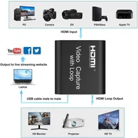 4K HDMI Video Capture Card With Loop Out for Game Recording Live Streaming 1080P Grabber for Live Broadcas Switch Xbox PS4/5 - Image 2