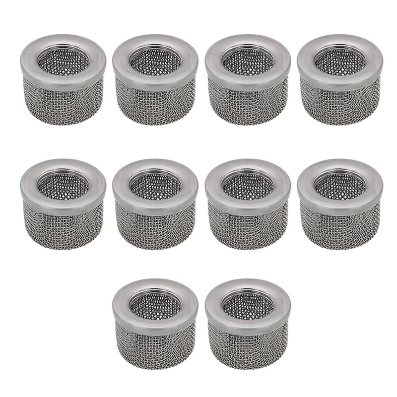 GTBL 10X 181072 Or 181-072 Inlet Strainer Screen Filter With 1In NPT Thread For 1095 1500 Airless Paint Sprayer Suction Hose