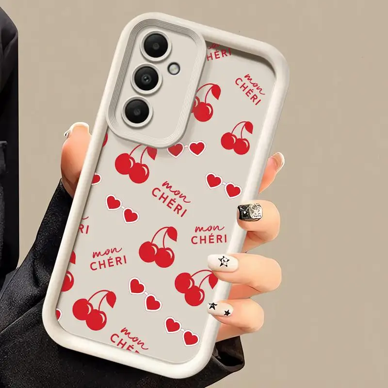 Cherry Fruit Cartoon Phone Case - Simple Design Cover for Samsung Galaxy Series