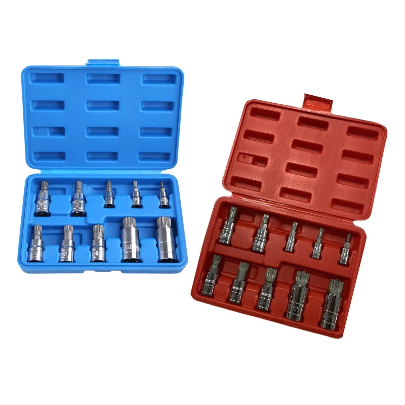 

High Hardness XZN Triple Square Spline Bit Socket Set Metal Steel 12 Point for C