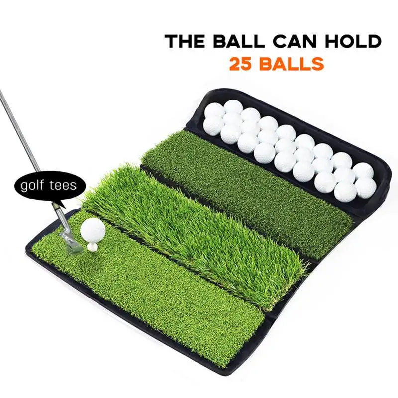 collapsible-4-in-1-golf-hitting-mat-with-ball-tray-portable-foldable-golf-practice-hitting-mat-golf-divot-board-golfer-gifts