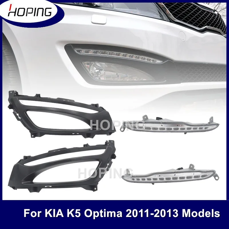 

Hoping Left Right Front Daytime Running Light For KIA K5 Optima 20102011 2012 2013 Front LED Fog Light Fog Lamp With Cover