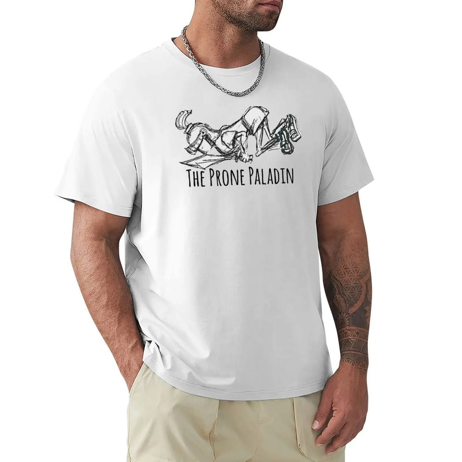 

The Prone Paladin T-Shirt quick drying vintage clothes sports fans kawaii clothes mens t shirts