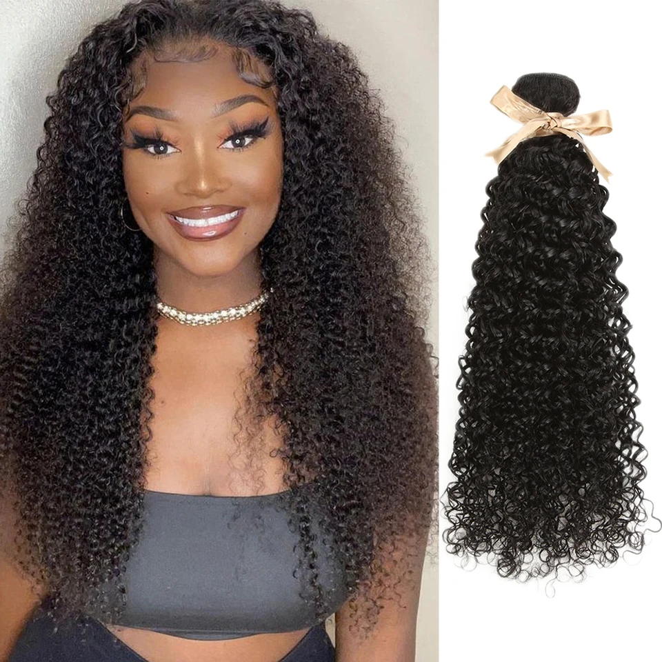 

Sleek Kinky Curly Remy Brazilian Hair Single Bundles 28 Inch Human Hair Bundles Curly Bundles Hair Extensions Hair Vendors