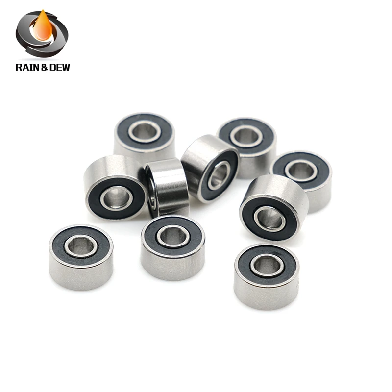 Description Picture 2 of item10PCS 695RS Bearing 5x13x4 mm ABEC-7 Hobby Electric RC Car Truck 695 RS 2RS Ball Bearings 695-2RS Black Sealed