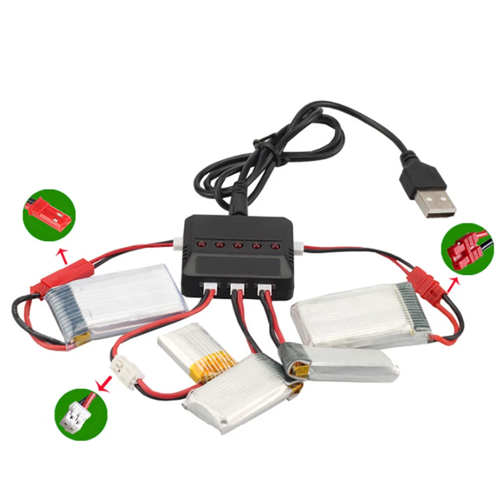 Lot de 2 à 5 batteries LiPo 7.4V 1500mAh pour voiture RC avec chargeur