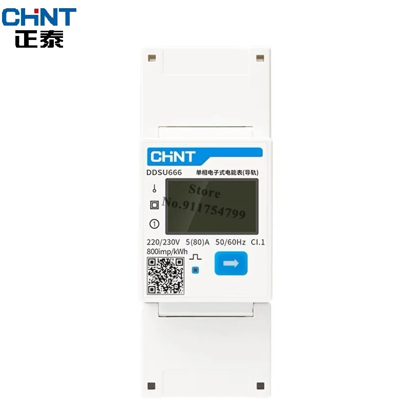 

CHINT DDSU666 DTSU666 Single Phase DIN Rail Modbus RS485 Bi-directional Smart Energy Power KWH Electric Current Meter Wattmeter