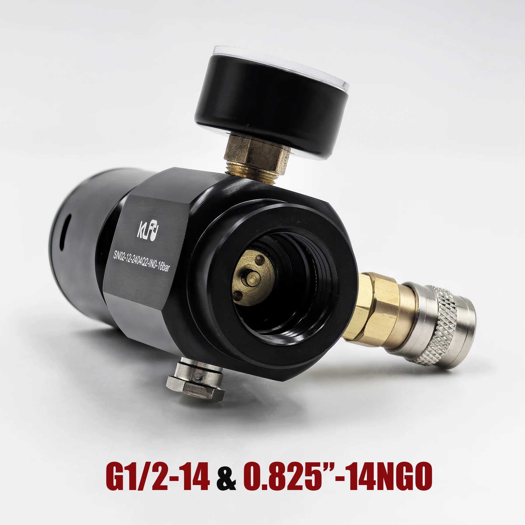 HPA Air 0-150psi 저압 조절기 공압 도구 용 휴대용 액세서리 마이크로 CO2 조절기 미국 표준 어댑터