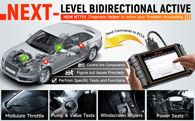 FOXWELL NT710 Elite OBD2 Scanner For Mercedes-Benz - Bidirectional, ECU Coding, 2025 Latest 2 thumbnail image
