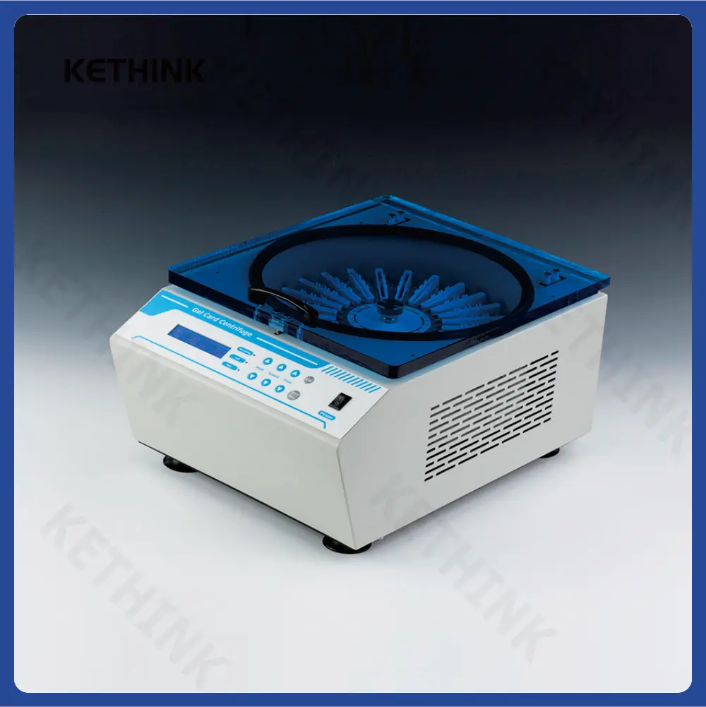 Serology Centrifuge KETHINK KT-BMC1000-24 Desktop Gel Card Clinical Centrifuge 2200rpm 24 Cards