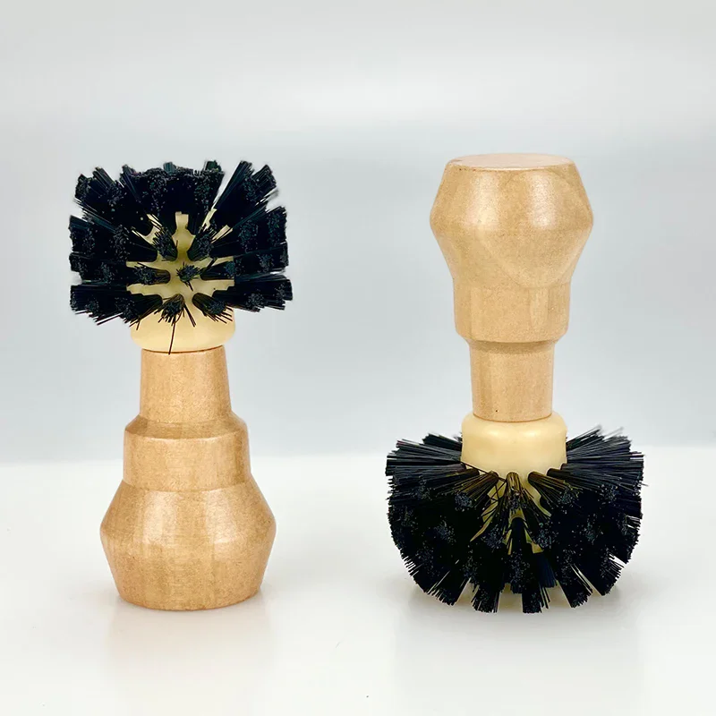 Coffee Cleaning Brush Espresso Portafilter Cleaning Brush For 51mm 54mm 58mm Wooden Handle Professional Barista Cleaning Tools