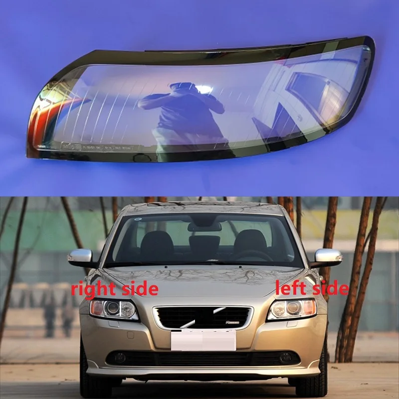 

For Volvo S40 2007 2008 2009 2010 2011 2012 Headlamp Lens Cover Transparent Lampshade Headlight Shell Glass Original Lamp Shade