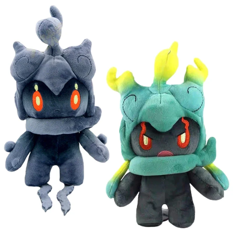 

25cm Pokemon Cartoon Anime Black Marshadow Green Ghost Stuffed Animals Plush Toy Kawaii Cute Soft Plushie Doll Toys Kids Gifts