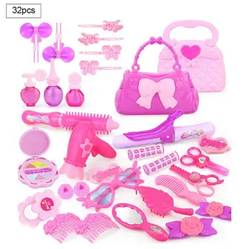 Fashion Kids Cosmetics Make Up Set Safe Grooming Kids Makeup Set Portable Princess Beauty Pretend Play Toys For Girl Baby Toys