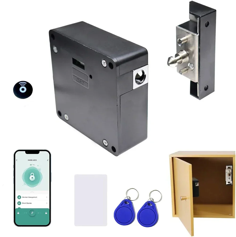 Tuya APP Smart NFC serrures électroniques pour tiroir serrure à carte cachée pour armoire en bois placard garde-manger meubles fichiers tiroirs serrure