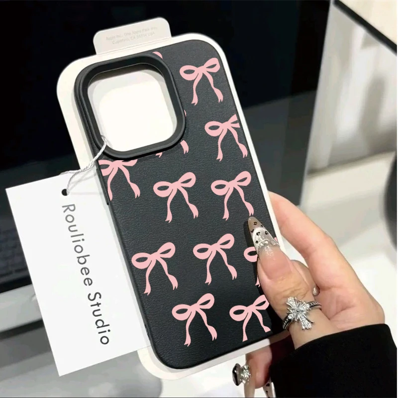 Pink Bowknot Love Phone Case Cover
