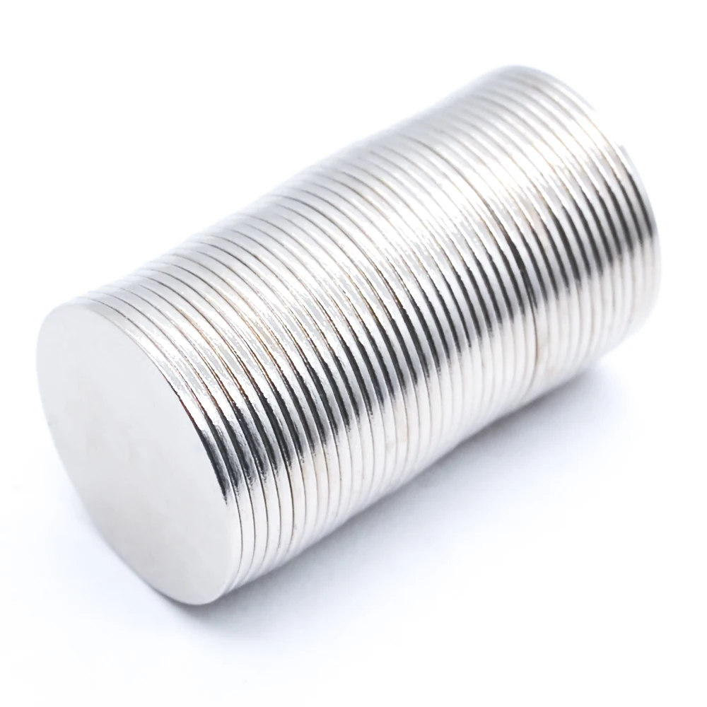 Neodymium Magnets 1mm Thick Super Strong Magnets NdFeB Neodymium Thin Small Disc Magnet Permanent N35 Dia 1/2/3/4/5/6/8/10/12/15/18/20mm