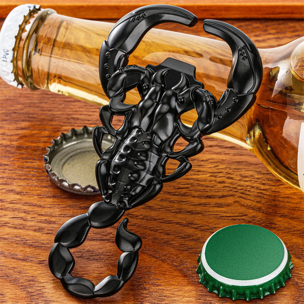 Bottle Openers Black/Grey Black/Bronze Scorpion Shaped Metal Openor Beer Gift Creative Kitchen Bar Accessory Birthday Gift