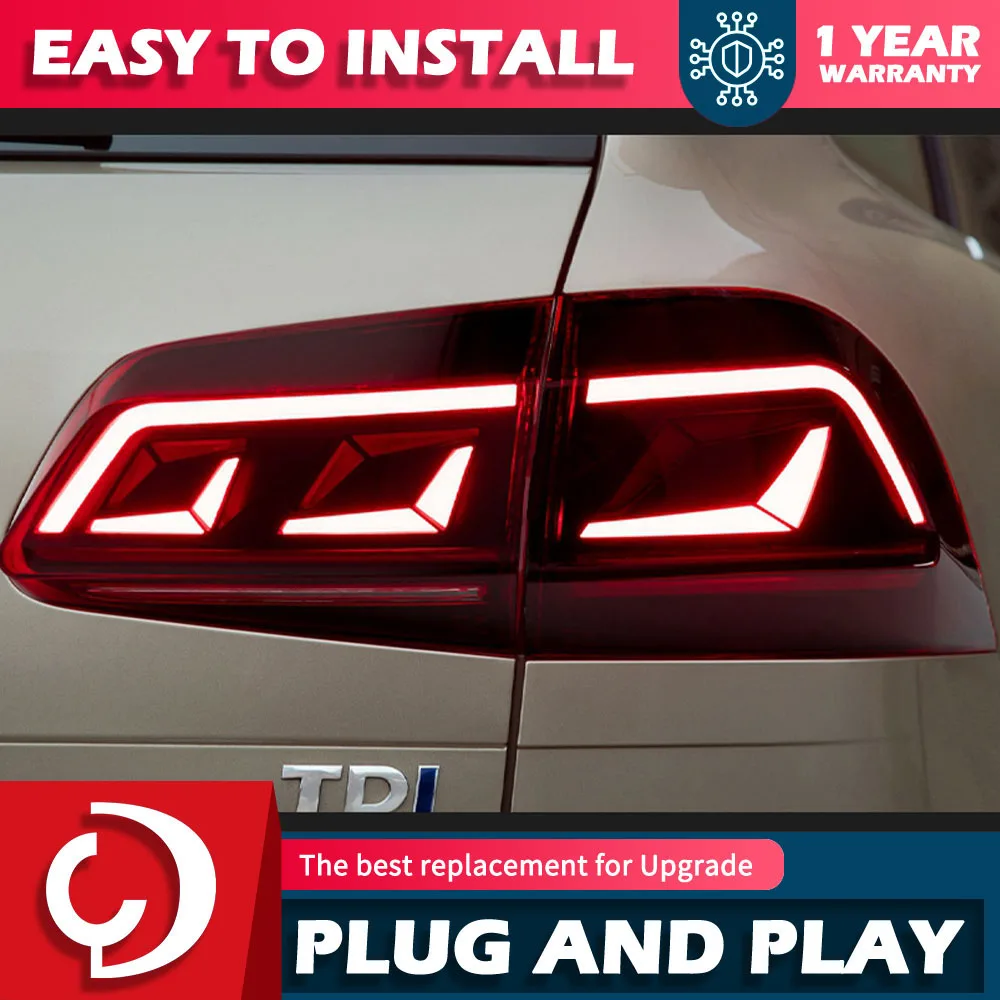 2PCSCarLightsforVWTouaregLedTailLight20112017TouaregRear