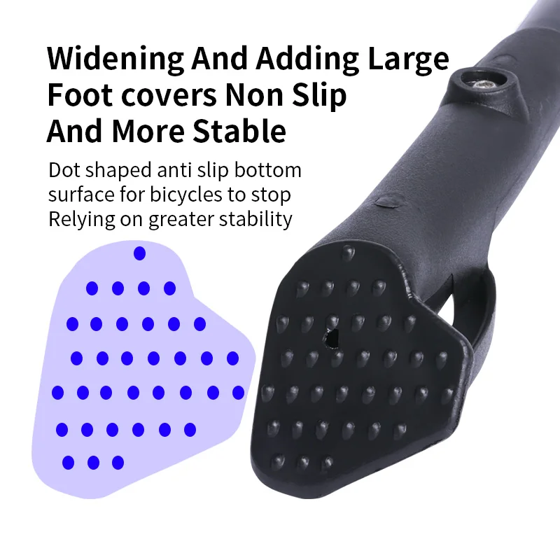 Adjustable Road Bicycle Kickstand High Strength Aluminium Alloy Bike Stand For MTB Snow Folding Bike Electric Vehicle