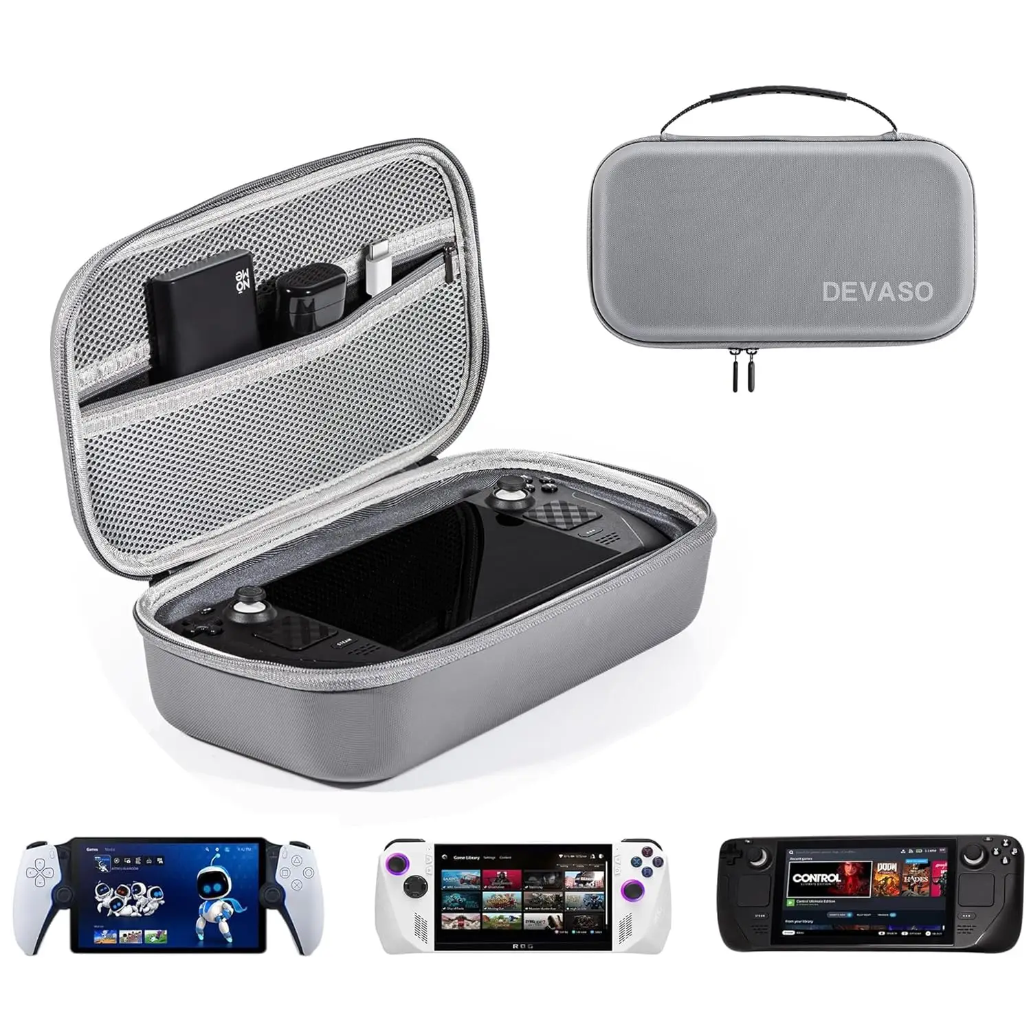 

Upgraded Carrying Case for Steam Deck OLED, Waterproof Portable Storage Shoulder Bag Travel Case for Steam Deck Console