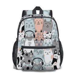 2023 Children Backpack Toddler Kids School Bag Cute cat set Kindergarten Bag for Girl Boys
