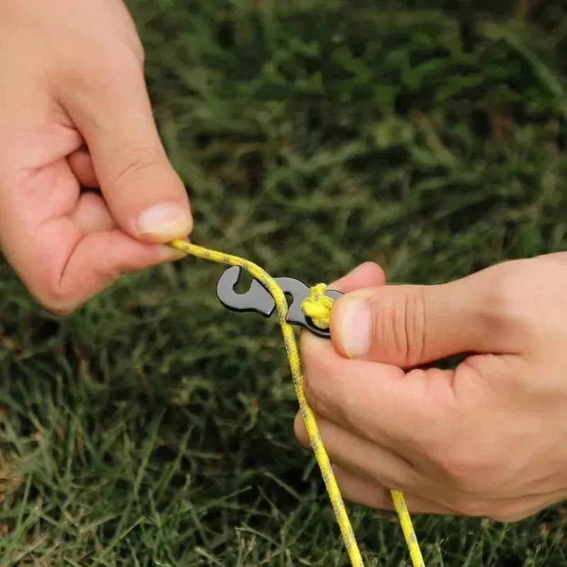 10pcs Adjustable Camping Tent Cord Rope Buckle S Type Tensioners Fastener Kit Outdoor Camping Tents Securing Accessories camping tent accessories camping tent fasteners camping cord buckles camping rope buckle